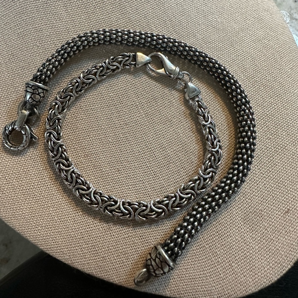 Made in Italy sterling silver bracelet set